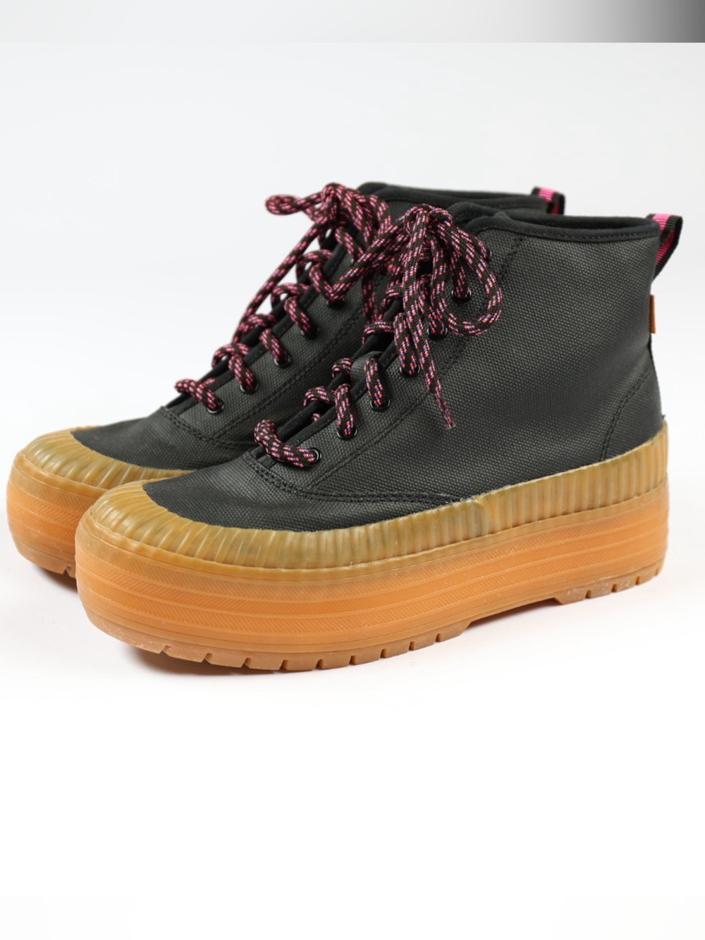 The Platform Mid Lace Up Boots Size 7